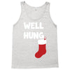 well hung endowed christmas stocking funny Tank Top