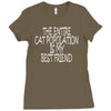 the enire cat population is my best friend Ladies Fitted T-Shirt