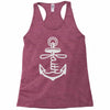 anchored faith (2) Racerback Tank