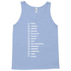beard length chart funny professor grandpa mustache humor Tank Top