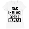 gas clutch shift repeat Ladies Fitted T-Shirt