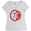 pi day logo Women's Triblend Scoop T-shirt