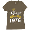 kings are born in 1976 Ladies Fitted T-Shirt