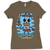 pirate ned Ladies Fitted T-Shirt