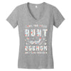 i have two titles aunt and dogmom and i rock them both Women's V-Neck T-Shirt
