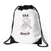 sea bitch Drawstring Bags