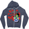zombie geek Zipper Hoodie