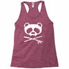 panda vampire skull Racerback Tank