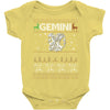 santa gemini christmas ugly t shirts Baby Onesie
