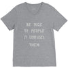 be nice to people girls V-Neck Tee