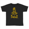 uomo dakar stampa oro moto deserto parigi africa sport Toddler T-shirt