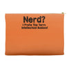 nerd i prefer the term intellectual badass t shirt funny geek tee clas Accessory Pouches