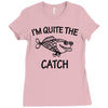 father's day fishing Ladies Fitted T-Shirt