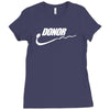 donor   mens funny Ladies Fitted T-Shirt