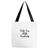 kale'em with kindness pocket Tote Bags