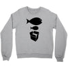 big fish little fish cardboard box   music t shirt Crewneck Sweatshirt