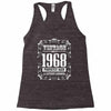 vintage made in 1968 perfectly aged a living legend Racerback Tank