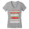 santa only comes once a year nanny is always here to cheer Women's V-Neck T-Shirt