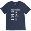 today's beer schedule cycling 6am V-Neck Tee