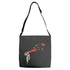 banksy headshot butterfly Adjustable Strap Totes