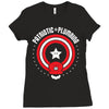 patriotic plumbing Ladies Fitted T-Shirt