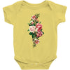 breast cancer flowers Baby Bodysuit