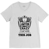 I am A Lawyer Of Course I am Crazy Do You Think A Sane Person  Would D V-Neck Tee