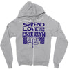 spread love the brooklyn way Zipper Hoodie