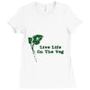 life life on the veg Ladies Fitted T-Shirt