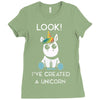 look i've created a unicorn Ladies Fitted T-Shirt