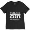 tell me why we shouldn't V-Neck Tee