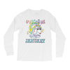 unicorns are born in january cute unicorn Long Sleeve Shirts
