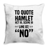 to quote hamlet no Throw Pillow