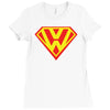 with superman vw logo Ladies Fitted T-Shirt