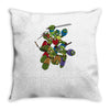 mega turtles Throw Pillow