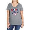4th of July Ladies Curvy T-Shirt