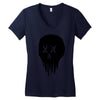 trickle skull Women's V-Neck T-Shirt