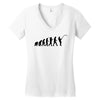 evolution of a fisherman angler mens fishing t shirt Women's V-Neck T-Shirt