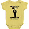 introverts unite separately in your own homes black Baby Bodysuit