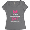 I'm Your Mother's Day Gift Dad Says You're Welcome Baby Girl Women's Triblend Scoop T-shirt