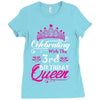 Celebrating With the 3rd Birthday Queen Ladies Fitted T-Shirt