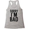 sorry i'm bad Racerback Tank