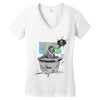 bad news bear Women's V-Neck T-Shirt