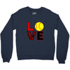love softball Crewneck Sweatshirt