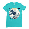 the great wave off sound Ladies Fitted T-Shirt