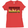 sound activated flashing light Ladies Fitted T-Shirt