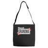 blessed grandma with flower white color Adjustable Strap Totes