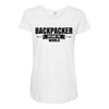 Backpacker Explore The World Maternity Scoop Neck T-shirt