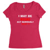 i may be wrong Women's Triblend Scoop T-shirt