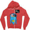 uberpup hey brain cakes! Zipper Hoodie